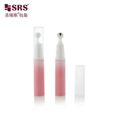 주문 10ML 금속 볼 롤온 병 핑크 롤러 병, 아이 크림 아이 젤 포장을 위한 에어리스 펌프 포함 온라인 제조