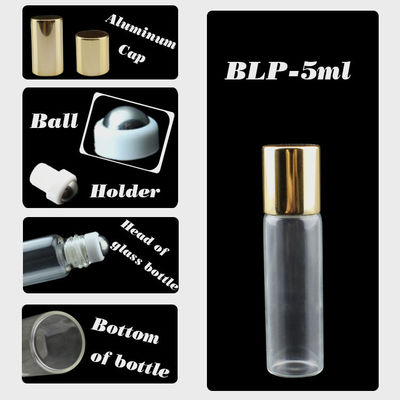 주문 SRS 고품질 누출 방지 5ml 에센셜 오일 롤러 볼 유리병 온라인 제조