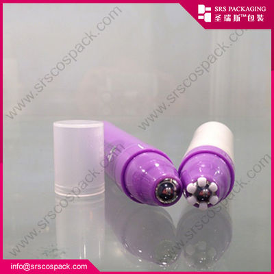 주문 아이 크림용 1/3온스 10ml 새로운 디자인 ailess 압착된 6개의 꽃 외부 롤온 병 온라인 제조