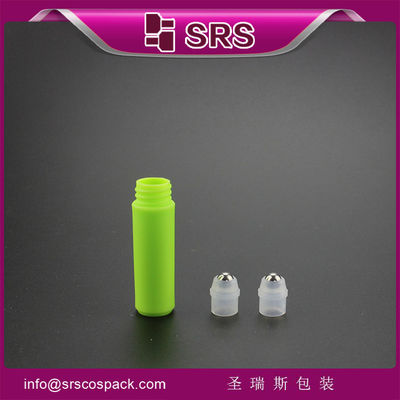 주문 안전 밀폐가 있는 녹색 플라스틱 롤 상 병 약품 등급 누출 방지 5ml 향수 롤 병 온라인 제조