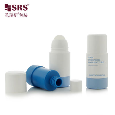 주문 RPPE-50ML 75ML 이중 벽 PP 재충전 롤 오브 디오더넌트 병 홀볼 온라인 제조