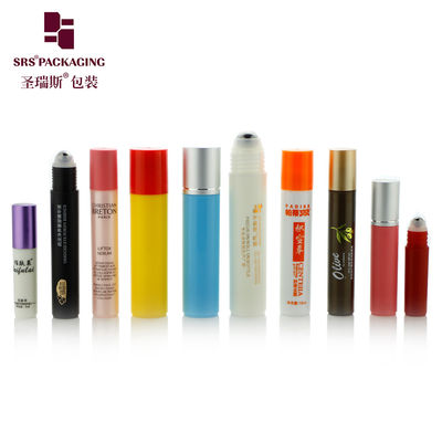 주문 눈가 케어 세럼용 매끄러운 표면 20ml 원형 실린더 PP 플라스틱 롤온 병 온라인 제조