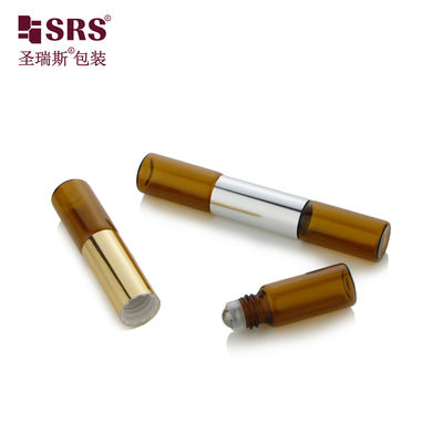 주문 SGB2-5+5ML 듀얼 사이드 튜브 향수 오일 유리 롤러 보틀 (스테인리스 스틸 볼 포함) 온라인 제조