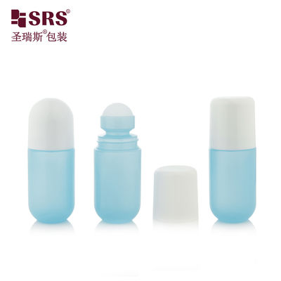주문 RPPA-50ml 빈 PP 플라스틱 롤러 병 블루 둥글 톱 홀 볼 젤 온라인 제조