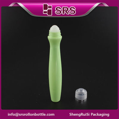 주문 SRS 포장 플라스틱 15ml 녹색 PETG 롤온 병, 플라스틱 볼 포함 온라인 제조