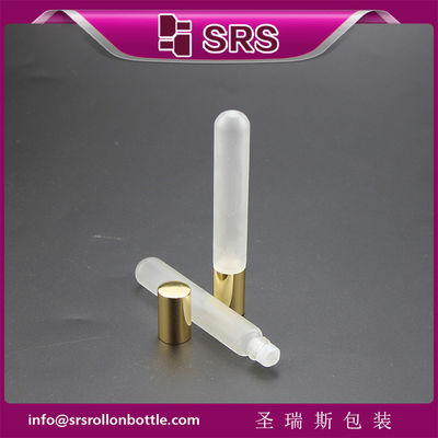 주문 SRS 10ml for 유리 롤 온 에센셜 보틀, 골드 알루미늄 캡 온라인 제조