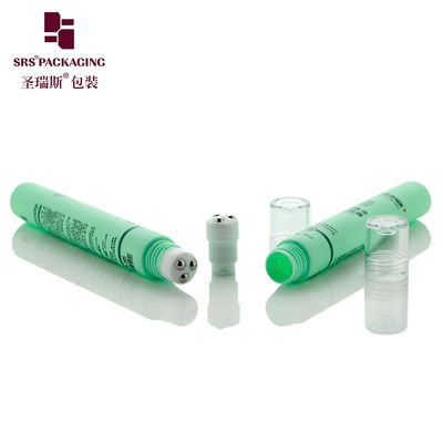 주문 화장품 PE 롤 온 튜브 녹색 D19mm 20ml 실크 스크린 인쇄 온라인 제조