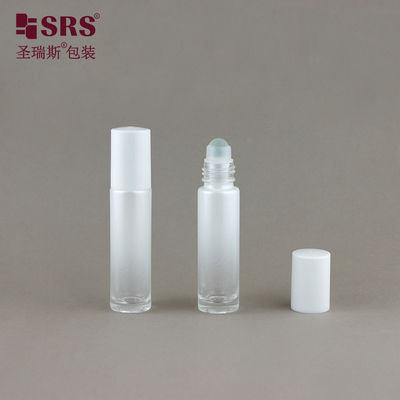 주문 BLPM-10ML 미니 향수 샘플 유리 볼 병 화이트 그라데이션 코팅 온라인 제조