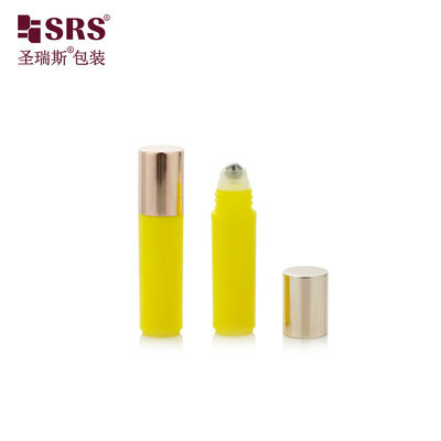 주문 RPA(S) 2ML 반짝이는 밝은 노란색 원형 향수 롤러 병 온라인 제조