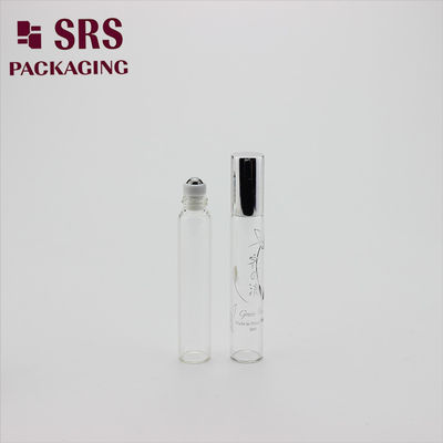 주문 알루미늄 캡이 있는 병에 SRS 빈 8ml 투명 컬러 유리 롤 온라인 제조