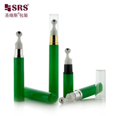 주문 5ml 10ml 12ml 15ml 플라스틱 에어리스 롤 온 병 눈 세럼 화장품 포장 온라인 제조