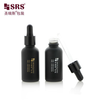주문 검은색 플라스틱 점적기 유리 병 5ml 10ml 15ml 20ml 30ml 50ml 100ml 오일용 온라인 제조