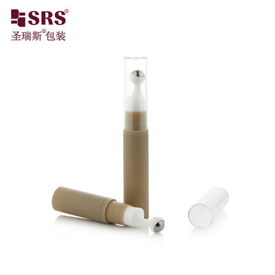 주문 A0031-10ML 공기가 없는 플라스틱 롤 상의 병 맑은 뚜?? 이 있는 진흙 갈색 코팅 온라인 제조