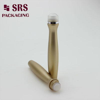 주문 SRS 포장 빈 플라스틱 골드 컬러 15ml 향수 롤온 병 온라인 제조