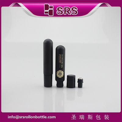 주문 SRS 럭셔리 빈 10ml 무광택 검정색 유리 롤 온병 향수용 온라인 제조