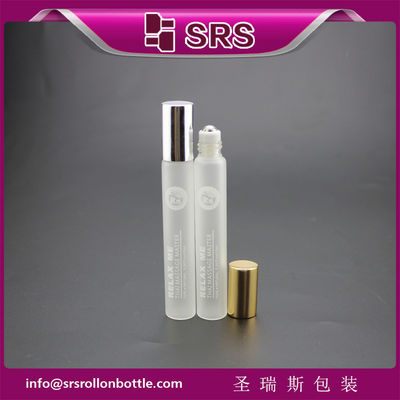 주문 향수용 SRS 럭셔리 빈 10ml 서리 유리 롤러 볼 병 온라인 제조