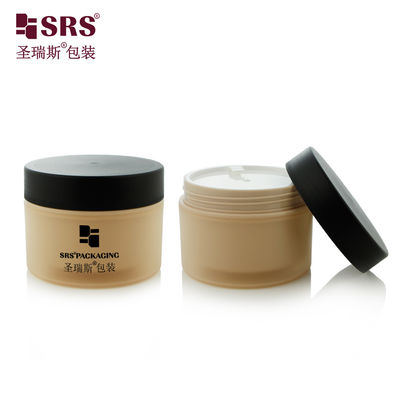 주문 SRSJK-150g 화장품 이중벽 플라스틱 용기 맞춤형 프로스티드, 스크류 캡 포함 온라인 제조
