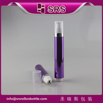 주문 SRS 15ml 빈 보라색 아이크림 에어리스 프레스 롤온 보틀 온라인 제조