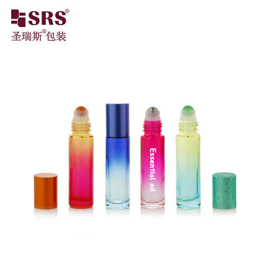주문 BLPM-10ml 빈 라운드 맞춤형 다채로운 몰드 유리 롤러 보틀 (향수를 위한 보석 볼이 있는 유리 및 플라스틱 캡 옵션 포함) 온라인 제조