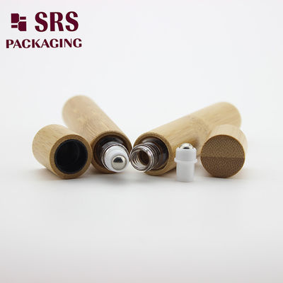 주문 SRS 천연 색상 대나무 유리 향수 빈 롤 온 병 10ml 온라인 제조