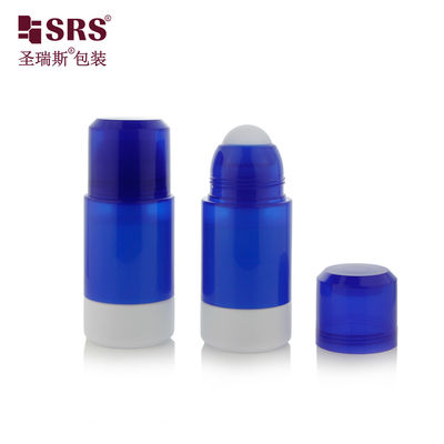 주문 RPPE(P)-75ML 대용량 비어있는 다이아몬드 블루 컬러 재충전 가능 롤온 보틀, 교체용 내부 보틀, 흰색 내부 보틀, PP 플라스틱 롤러 볼, 데오도란트 젤 제형용 온라인 제조