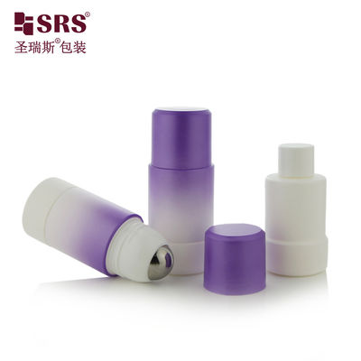 주문 RPPE ((P) -50ml 75ml 그라디언트 보라색 다시 채워질 수 있는 롤 온 병 실린더 포장 디제인트 데오도런트 젤을 포함하는 1차 포장 온라인 제조