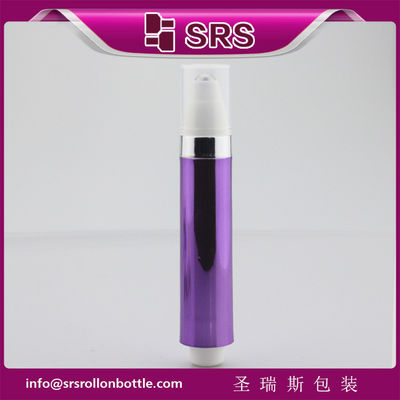 주문 SRS 10ml 플라스틱 빈 보라색 아이 세럼 에어리스 롤온 보틀 온라인 제조