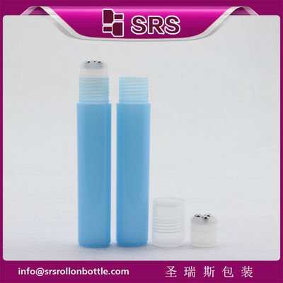 주문 화장품 빈 15ml 플라스틱 롤온 향수병, 강철 볼 3개 포함 온라인 제조