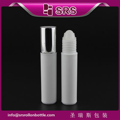 주문 SRS 하이 굿 플라스틱 화이트 프로스트 컬러 10ml 병, 플라스틱 롤러 볼 포함 온라인 제조
