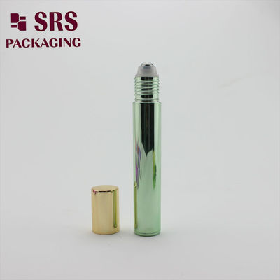 주문 SRS 텅 빈 롤 온 병 금속화 녹색 색상 15ml 향수용 온라인 제조