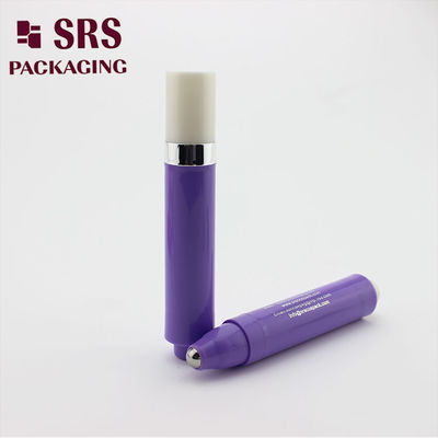주문 SRS 럭셔리 10ml 플라스틱 보라색 화장품 공기 없는 롤 병 온라인 제조