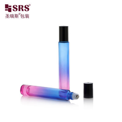 주문 GB1-15ml 두꺼운 벽 유리 롤 상 병 304 스테인레스 스틸 공을 향수 에센셜 오일 및 더 많은 온라인 제조