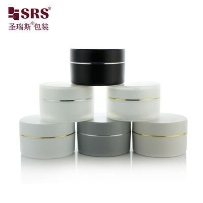 주문 SRSJK-100g 화장품 사용 100g PP PCR 재활용 검은 회색 남성 얼굴 관리 패키지 비둘기 크림 뚜?? 이 있는 플라스틱 잔 세트 온라인 제조