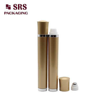 주문 SRS 플라스틱 골드 컬러 진동 롤러 볼 병 10ml 눈 크림 온라인 제조