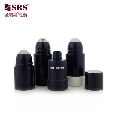 주문 RPPE-50ml 빈 블랙 항 땀 억제 롤온 보틀 (PP PCR 플라스틱 재질) 온라인 제조