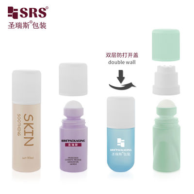 주문 RPPC1- 60ml 100% 유출 방지 유아 보호 롤 온 병 실린더 원형 디자인 온라인 제조
