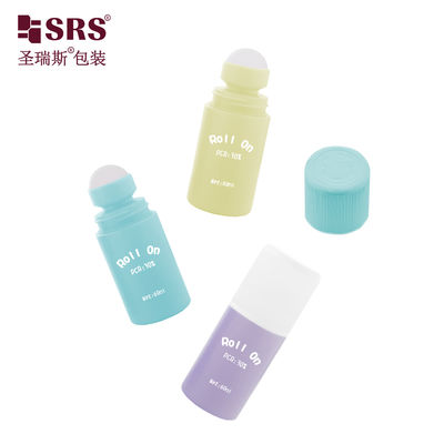 주문 RPPA1-50ml 어린이 제품용 CRC 캡이 있는 빈 원형 플라스틱 롤러 병 온라인 제조
