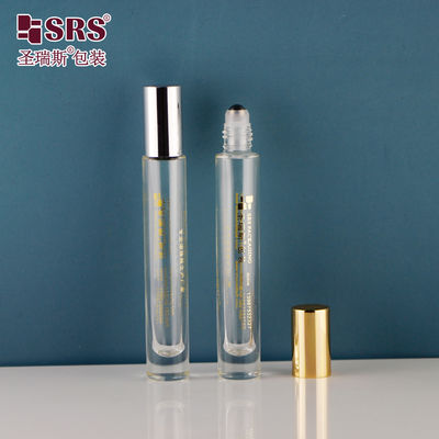 주문 Customized 10ml Thick Glass Roll On Bottle with Screw Cap for Essential Oil and Perfume 온라인 제조
