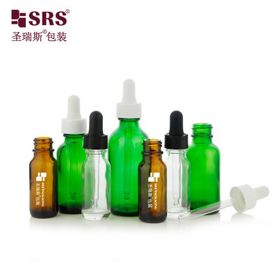 주문 Hot Selling 15ml 30ml 60ml Green Amber Transparent Glass Dropper Bottle 온라인 제조