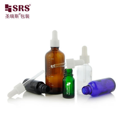 주문 Hot Selling 5ml 10ml 15ml 20ml 30ml 50ml 100ml Glass Dropper Bottle for Skincare Essential Oil 온라인 제조