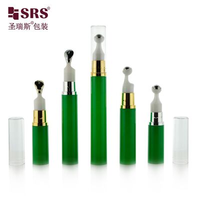 주문 5ML 10ML 12ML 15ML 고품질 눈 크림 로션 화장품 빈 튜브 진공 롤 럭셔리 롤러 AS 공기 없는 펌프 병 온라인 제조