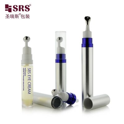 주문 SRS 8ML 10ML 15ML 고품질 핫 판매 눈 크림 마사지 용기 병에 공기 없는 병 롤 온라인 제조