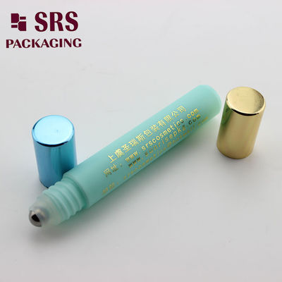 주문 SRS 빈 화장품 8ml 블루 컬러 플라스틱 아이 크림 롤러 볼 병 온라인 제조