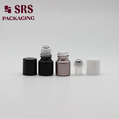 주문 SRS 빈 화장품 블랙 컬러 미니 1ml 유리병 롤러 볼 온라인 제조