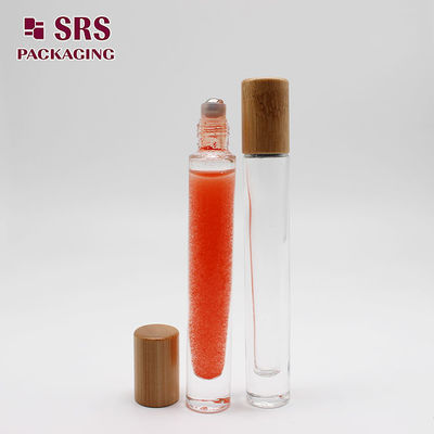 주문 롤러 볼이 있는 SRS 빈 향수 대나무 캡 10ml 유리병 온라인 제조