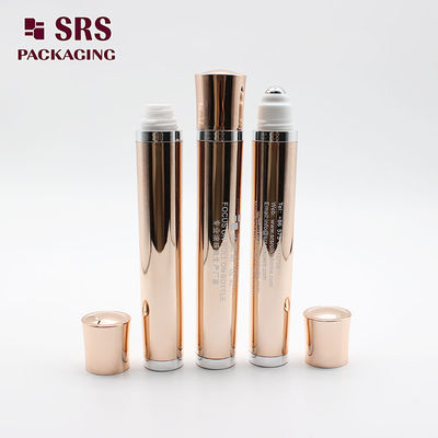 주문 SRS 럭셔리 플라스틱 진동 롤온 보틀 로즈 골드 컬러 10ml 온라인 제조