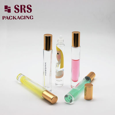 주문 SRS 두꺼운 벽 빈 유리 롤러 볼 병 둥근 모양 10ml 온라인 제조