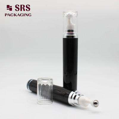주문 SRS 빈 화장품 아크릴 롤러 볼 병 블랙 컬러 15ml 온라인 제조