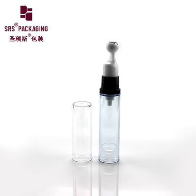 주문 무료 샘플 투명 색상 빈 플라스틱 에어리스 펌프 10ml 아이 크림 병 온라인 제조