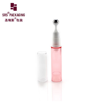 주문 화장품 빈 핑크 색상 원형 10ml 롤러 병 플라스틱 온라인 제조
